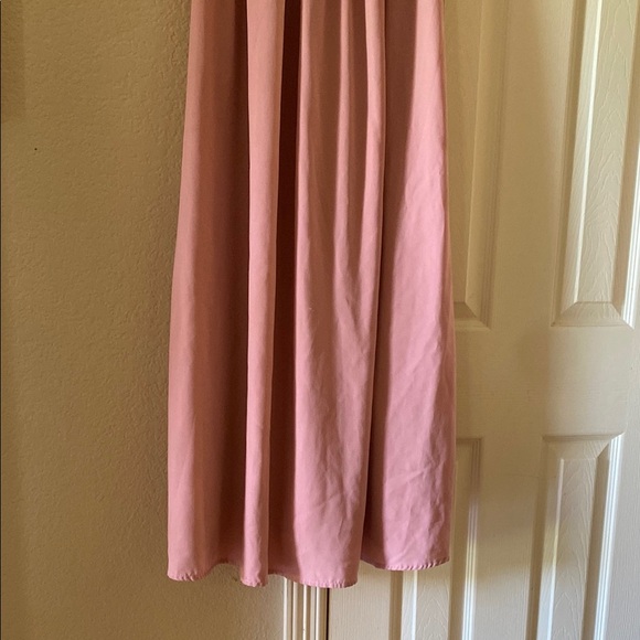 SHEIN Pink Puff Sleeve Sundress with Crew Neck - Picture 3 of 7